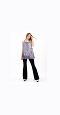 645 Pants Slim Leg, Rib Knit, Elasticated