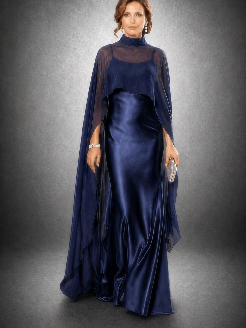176 Burgundy Wine Bias Cut Cowl Neck Dress