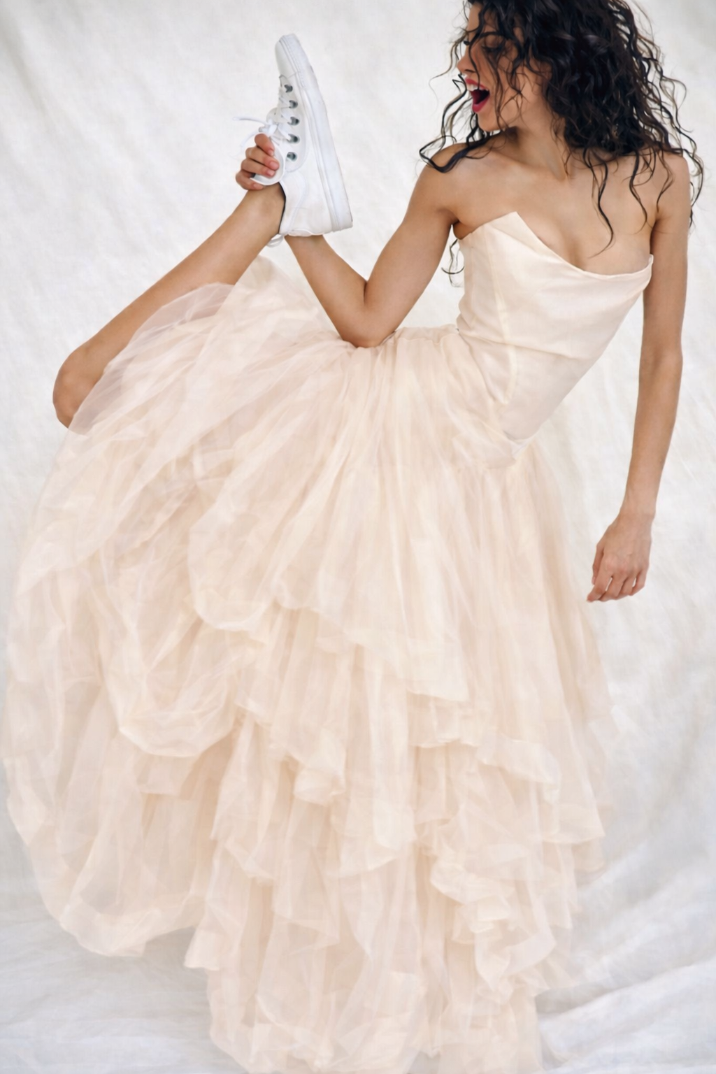 781 Corset & Tulle Layered Bustiere Dress