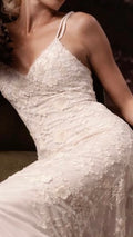 950 Cream Corded Lace Dress