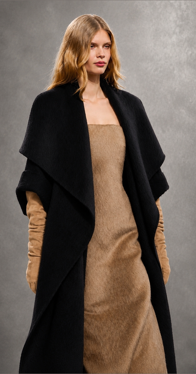 628 Jacket, Roll Shawl Collar, Full Circle Unlined, Raw Edge
