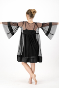 110 Black Tulle Babydoll Dress