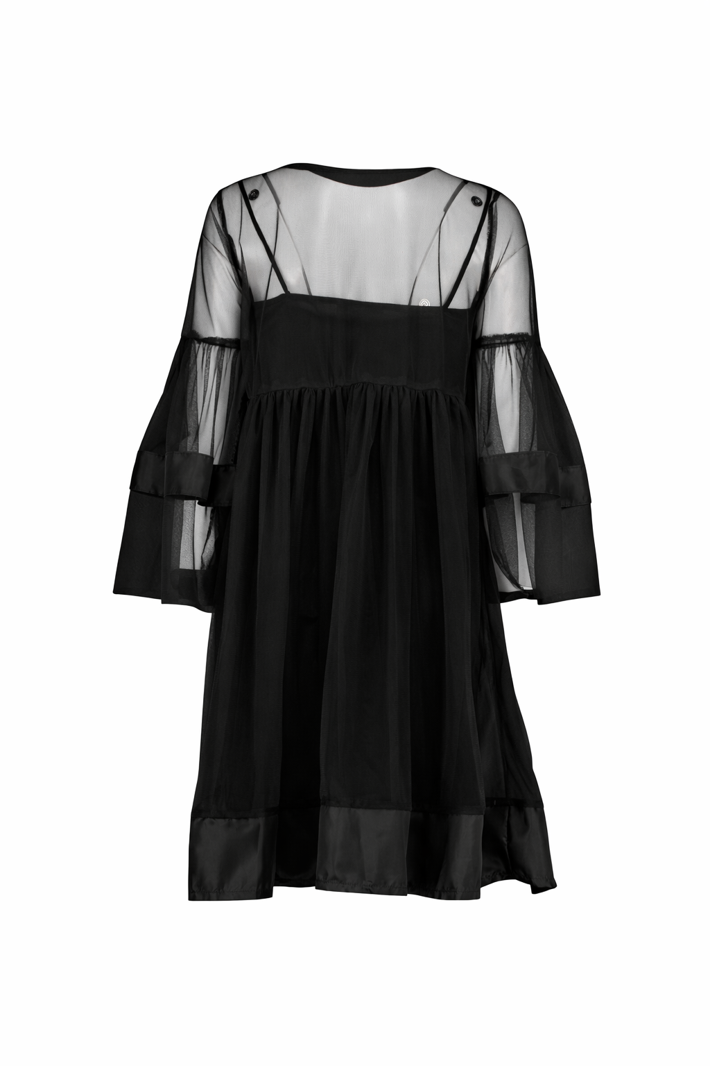 Black Tulle Babydoll Dress