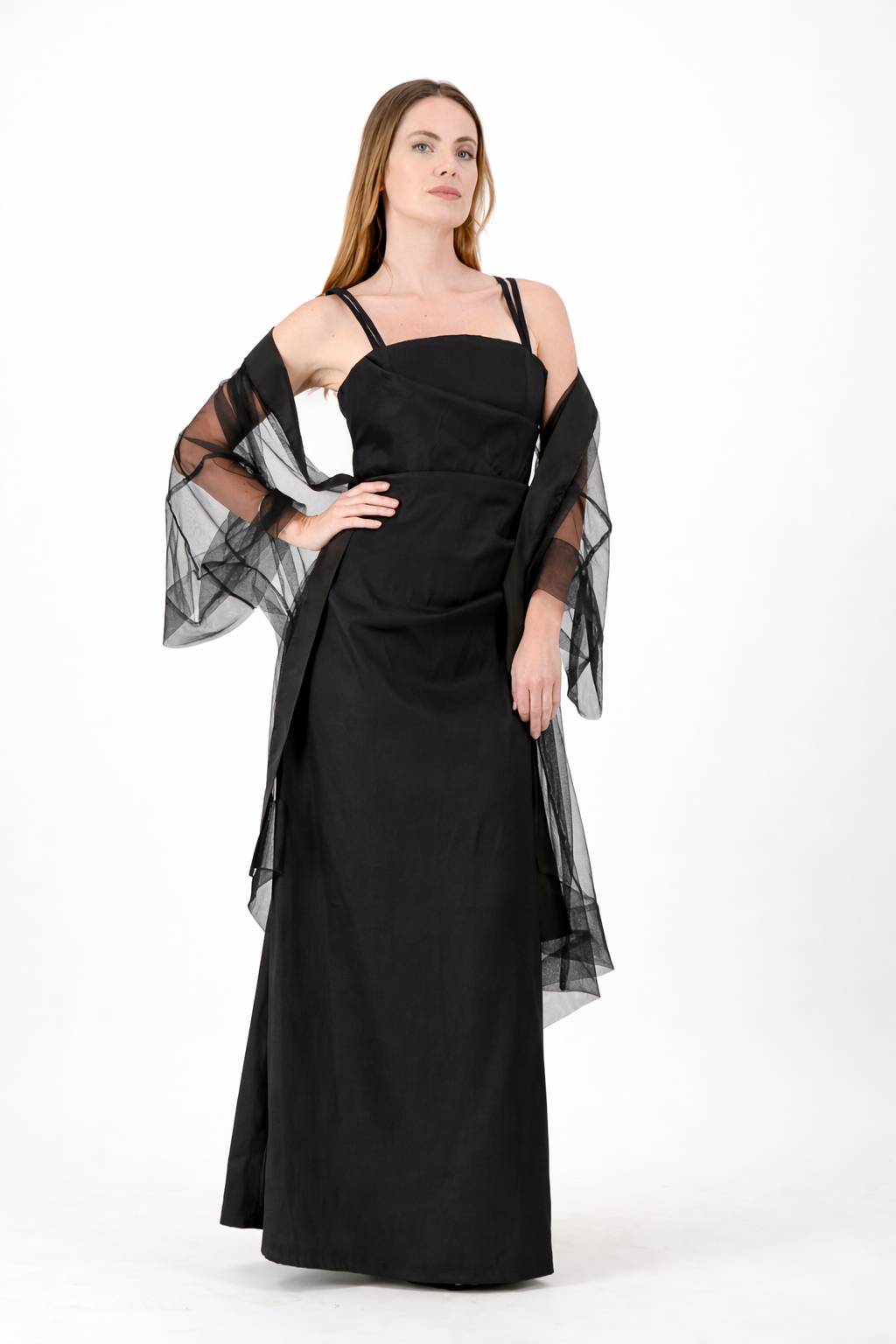 Black Tulle Kimono, the Ultimate Sheer Coverup.  A Taste Of Japan.