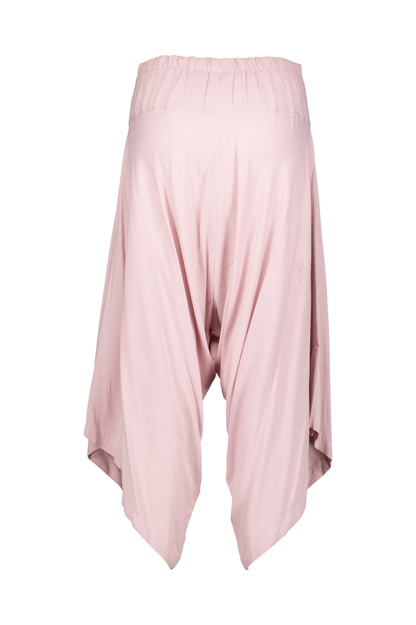 Rose Harem Pants, Flat Front, Elasticated Back