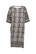 Black/Cream Kaftan, Border Print