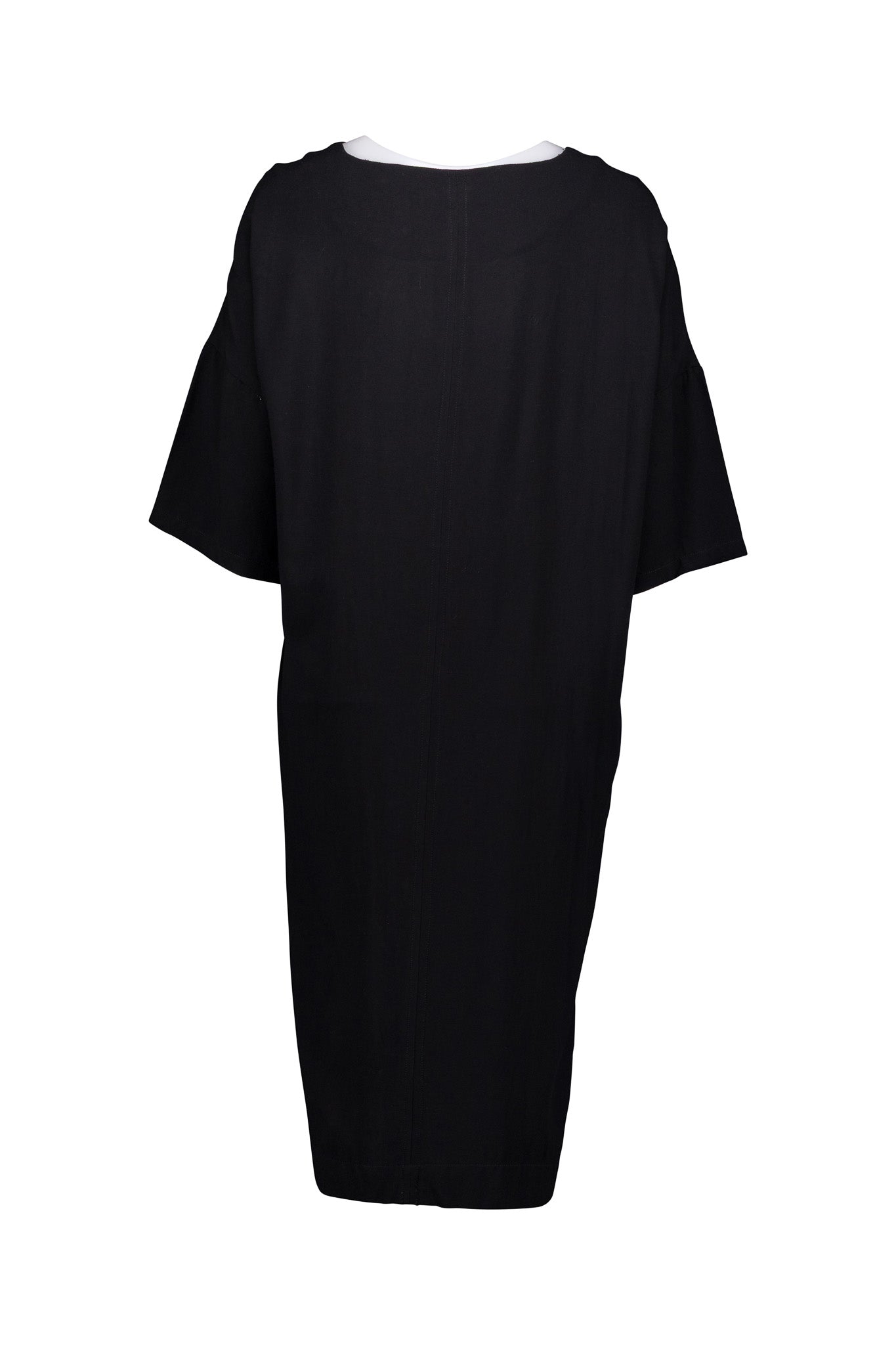 Black Kaftan with a Japanese Bamboo Print. Elegant Summer Dressing.