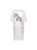 White Kaftan, Bamboo Print 231