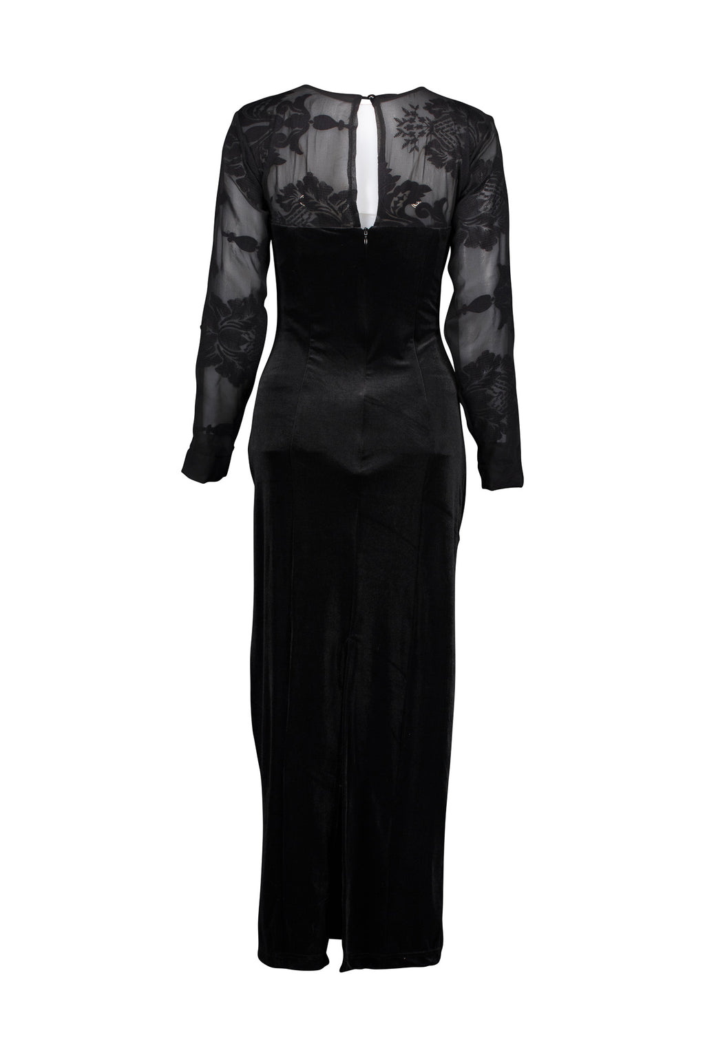 Black Velvet Long Sheath