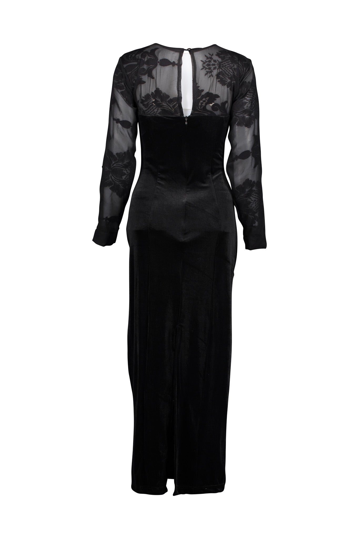 Black Velvet Long Sheath