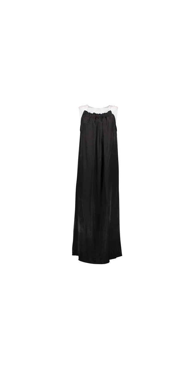 242 Black Dress, White Drawstring