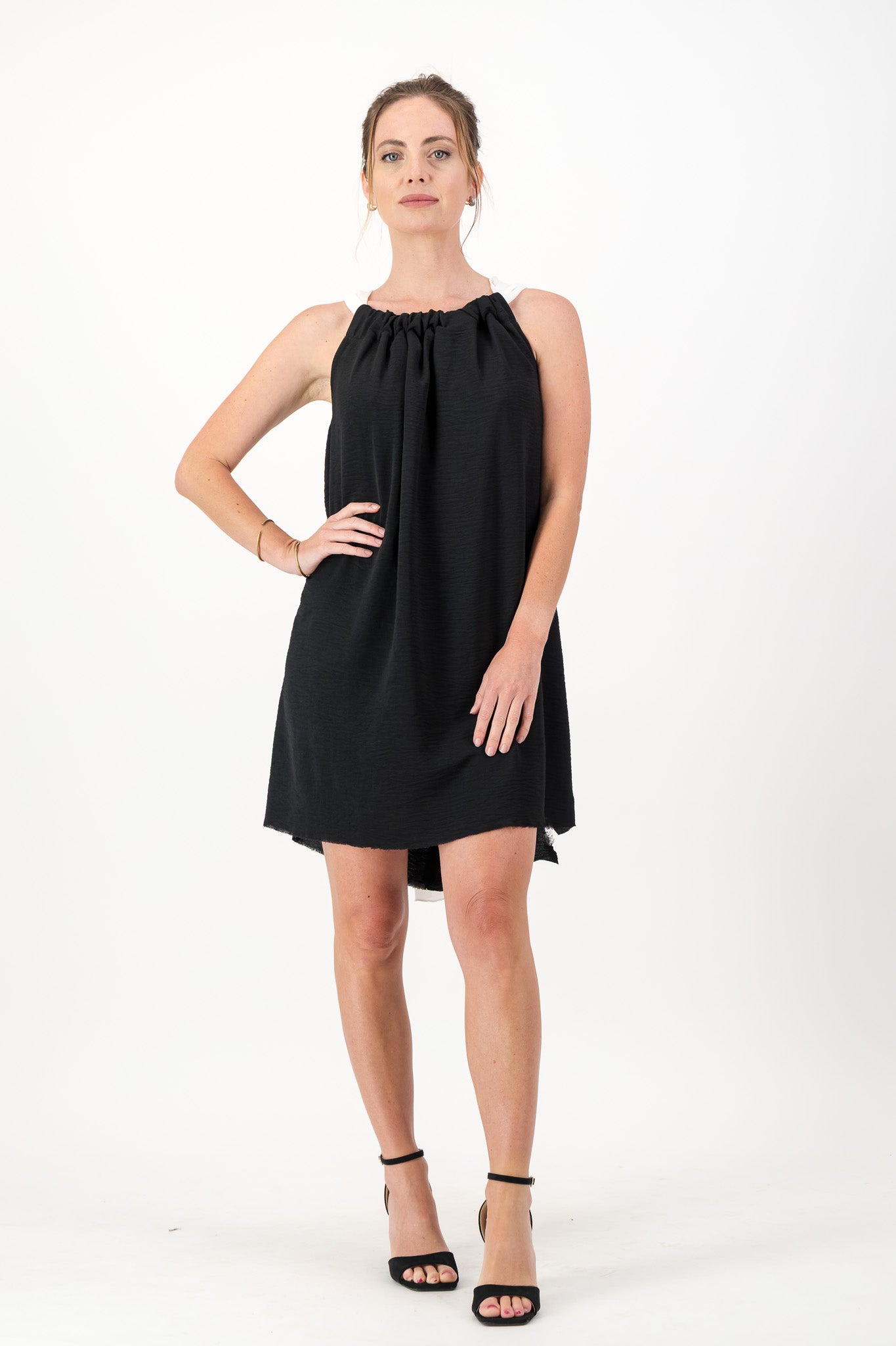 Black Dress, White Drawstring - the ultimate Little Black Number