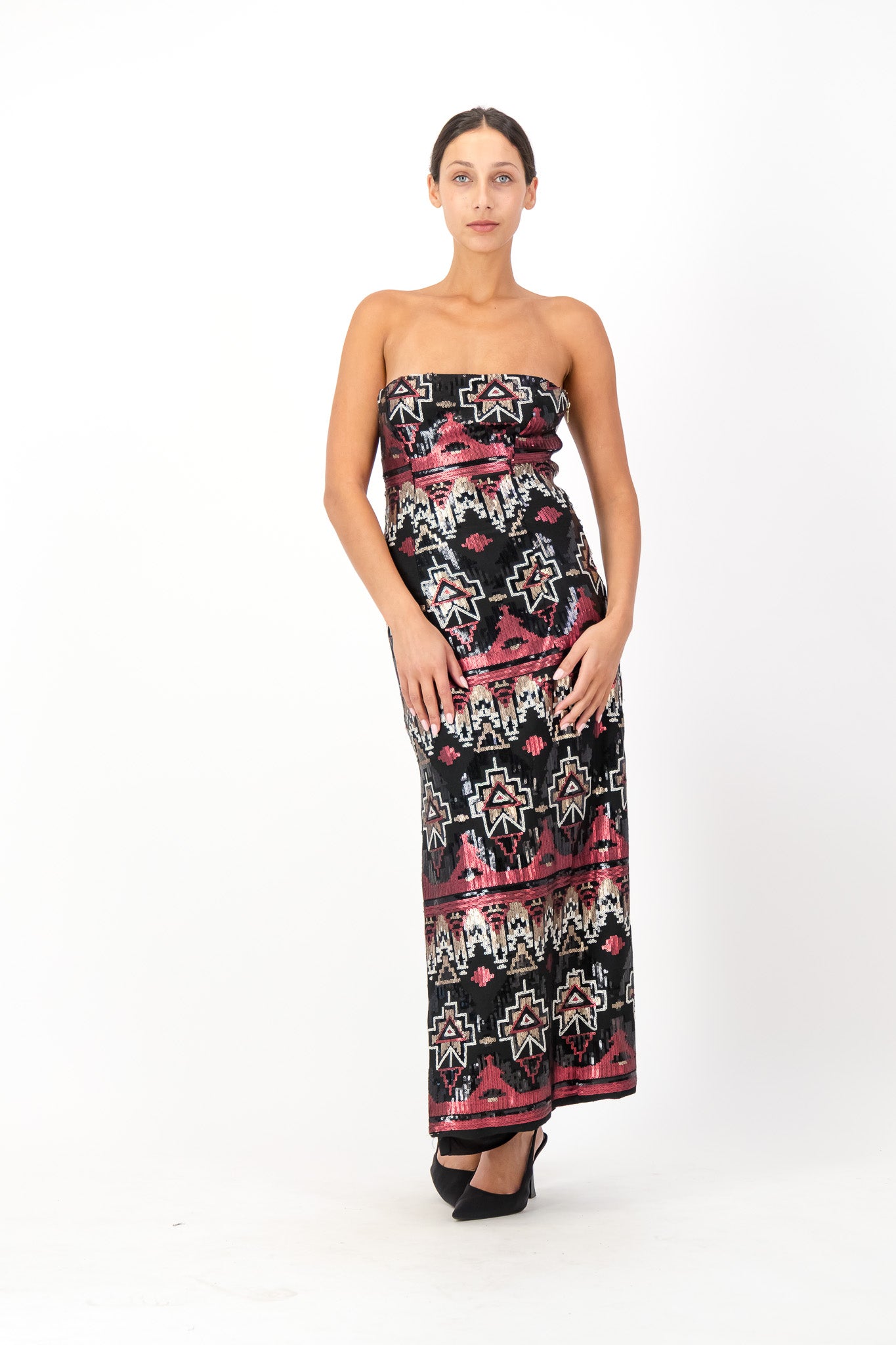 Geormetric Sequin Bustiere