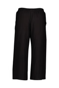 Black Wide Leg Palazzo Pants, Elasticated Pull-on, Pockets